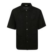 Barena Venezia Short Sleeve Shirts Black, Herr