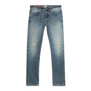 Dondup Icon Slim-Fit Jeans, Japanskt Tyg, Vintage Tvätt Blue, Herr