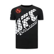 Local Fanatic T Shirt Med Tryck UFC Black, Herr