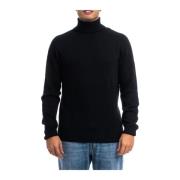 Dondup Turtleneck Sweater Black, Herr