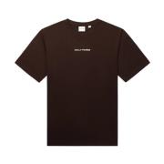 Daily Paper Essentiell Brun Jersey T-shirt med Logotryck Brown, Herr