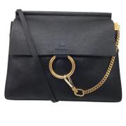 Chloé Pre-owned Svart läder Faye axelväska Black, Dam