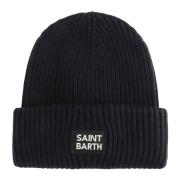 MC2 Saint Barth Marinblå Herr Beanie med Logotyp Blue, Herr