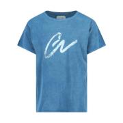 Greg Lauren T-Shirts Blue, Herr