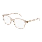 Saint Laurent Transparentude Acetate Glasögonbågar Beige, Dam