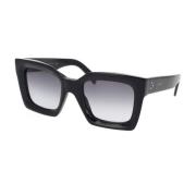 Celine Geometriska solglasögon med gråtonade linser Black, Unisex