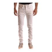 Siviglia Slim-fit Jeans Uppgradera Stilfull Tidlös Design White, Herr