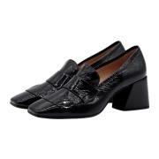 Pomme D'or Nya Amy Heel Loafer i svart läder Black, Dam