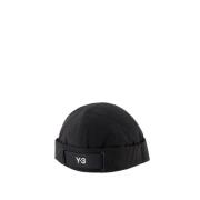 Y-3 Svart Syntetisk Hatt - Y-3 Stil Black, Unisex