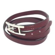 Hermès Vintage Pre-owned Läder armband Red, Dam