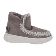 Mou Glitter Logo Eskimo Jogger Stövlar Gray, Dam