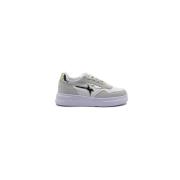 W6Yz Xenia White-Platinum Mocka Sneakers - Kvinnor White, Dam