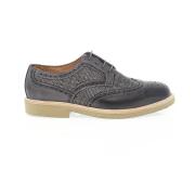 Antica Cuoieria Laced Shoes Gray, Herr