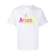 Aries T-Shirts White, Herr