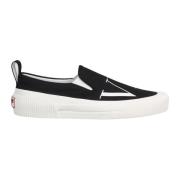 Valentino Garavani Lyxiga Slip-On Sneakers Black, Herr