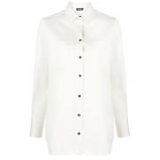 Kiton Klassisk Vit Button-Up Skjorta White, Dam