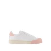 Marni Lilly White/Light Pink Läder Bumper Sneakers Multicolor, Dam