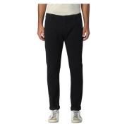 Dondup Gaubert Pence Slim-Fit Cropped Byxor Black, Herr