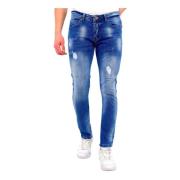 True Rise Trendiga Jeans Herr Slim Fit - Dc-039 Blue, Herr
