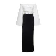 Solace London Maxi Skirts White, Dam