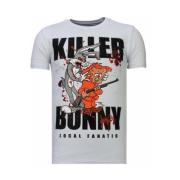 Local Fanatic Killer Bunny Rhinestone - Man T shirt - 13-6229K White, ...