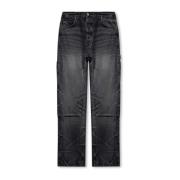 Amiri Jeans med vintageeffekt Gray, Herr