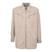 Maison Margiela Lättvikts bomullsjacka Beige, Herr