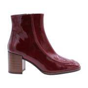 Pertini Heeled Boots Red, Dam