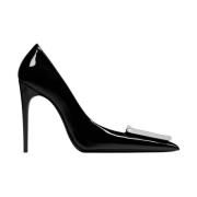 Saint Laurent Avenue 110mm Läderskor Black, Dam