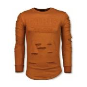 True Rise 3D Stämpel Paris Skadad - Sweatshirts för Män - Jhsw323O Ora...