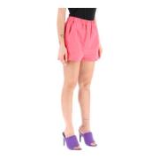 Msgm Shorts med elastisk midjeresår Pink, Dam