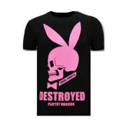 Local Fanatic Exklusiv T-shirt - Förstörd Playtoy Black, Herr