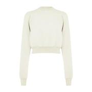 Rick Owens Pärla Cropped Sweatshirt Gray, Dam