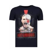 Local Fanatic Conor Notorious Warrior Rhinestone T-shirt - Marinblå Bl...