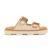 Hogan Glid in i sommaren med dessa H620 sliders Beige, Dam