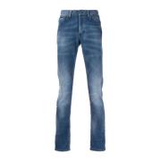 Dondup Modern Slim-Cut Leg Jeans Blue, Herr