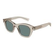 Saint Laurent Sl592 005 Solglasögon Beige, Unisex