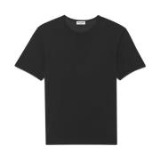 Saint Laurent Svarta T-shirts och Polos med Brodyr Black, Herr