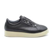 Liu Jo Beige Diagonalt Randiga Sneakers Black, Dam