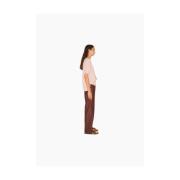 Nanushka Straight Trousers Brown, Dam