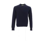 Ami Paris Klassisk Crewneck Sweater Blue, Herr