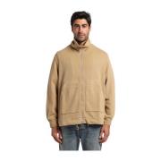 Barena Venezia Sweatshirt med dragkedja Beige, Herr