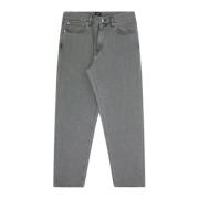 Edwin Avslappnad passform svart bomull denim jeans Gray, Herr