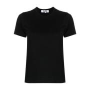 Comme des Garçons Stilfull Svart Stickad T-Shirt Black, Dam