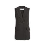 Simona Corsellini Vests Brown, Dam