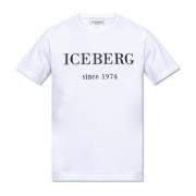 Iceberg T-shirt med logotyp White, Herr