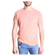 Aspesi Elegant Bekväm Högkvalitativ T-Shirt i Vacker Rosa Nyans Pink, ...