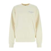 Sporty & Rich Ivory Bomullssweatshirt White, Dam