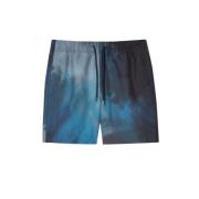 PS By Paul Smith Penseldrag Tryck Shorts Blue, Herr