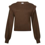 Jane Lushka Spektakulär Ärm Pullover | Brun Brown, Dam